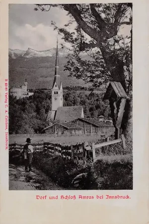 Wyprzedaż Zwitserland Dorf und Schloss Amras bei Innsbruck Schweiz Suisse Switzerland Europa HC17513
