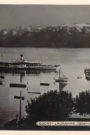 Zwitserland Ouchy - Lausanne Debarcadere - Montagnes de Savoie Scheepvaart Schepen Schweiz Switzerland Suisse Europa HC16541 Rabat