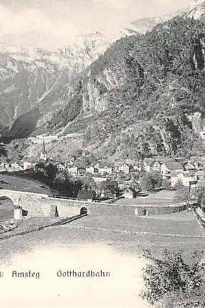 Ostatnia szansa Zwitserland Amsteg Gotthardbahn Spoorwegen Schweiz Switzerland Suisse Europa HC16524