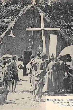 Weert Donck Lier Missiehuizen 5. Plechtig doopsel van een opperhoofd Angola Missien van de Paters van den H. Geest Afrika Belgie Europa HC16421 Ostatnia szansa