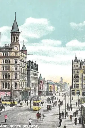 Engeland Belfast Donegall Square Tram Northern Ireland Ulster England Great Britain Europa HC16404 Promocja