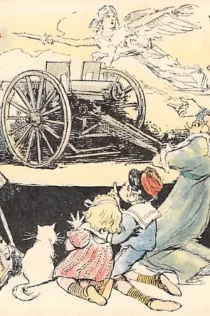 Wysoka jakość Frankrijk Militair WO1 1914 - 1918 Notre 75 Roi des Batailles La Grande Guerre Eerste Wereldoorlog France Europa HC16322