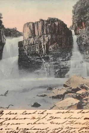 Autentyczny Engeland High Force River Tees Waterval Middleton in Teesdale Durham 1904 England Great Britain Europa HC16250