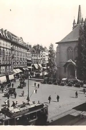 Zwitserland Lausanne Fotokaart Eglise et Place St. Francois Trams HC16198 Oferta