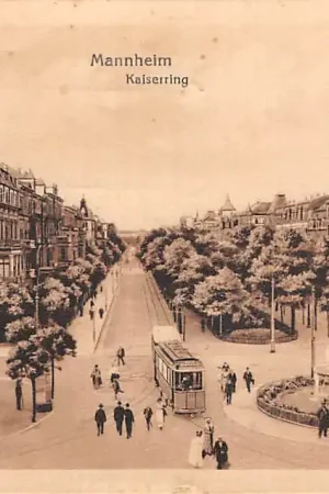 Duitsland Mannheim Kaiserring Tram 1928 Deutschland Europa HC15701 Rabat