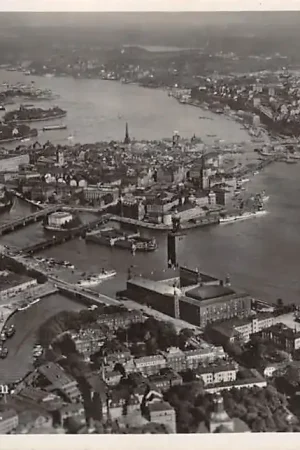 Zweden Flugbildo de Stockholm Meze la malnova urbo 1934 Esperanto Sverige Sweden Europa HC15696 Najlepsza cena