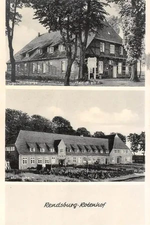 Duitsland Rendsburg - Rotenhof Jugendherberg Lehrlingsheim Deutschland Europa HC15669 Kup teraz