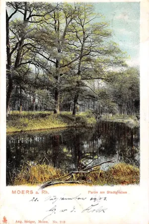 Szybka dostawa Duitsland Moers a. Rhein Partie am Stadtgraben 1903 Deutschland Europa HC15230