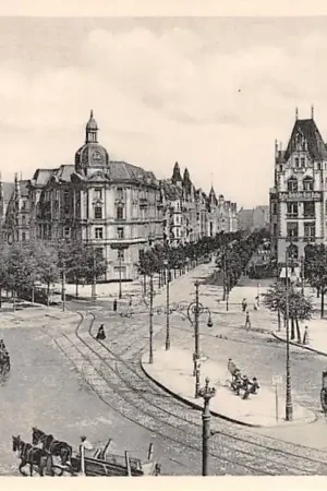 Oryginalny Duitsland Berlin Am Bahnhof Halensee Henriettenplatz Deutschland Europa HC15200