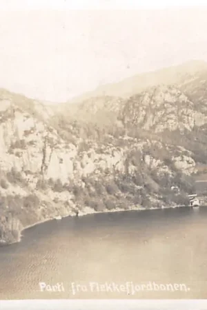 Oferta limitowana Noorwegen Parti fra Flekkefjordbanen Fotokaart Norge Norway Europa HC15032