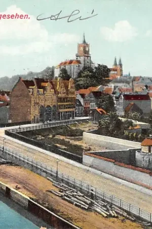 Szybka dostawa Duitsland Kleve Cleve vom Hafen aus gesehen Deutschland Europa HC13890