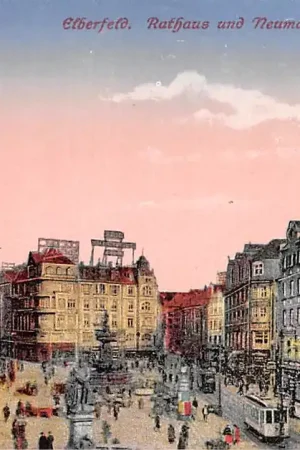 Duitsland Elberfeld Rathaus und Neumarkt Tram 1922 Deutschland Europa HC12960 Oferta