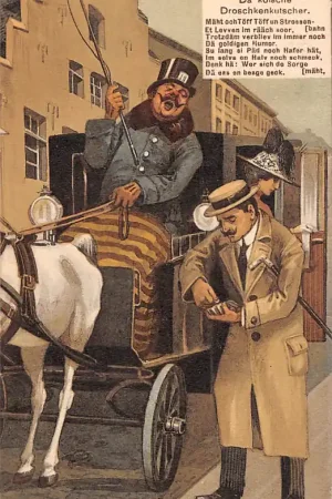Tani Duitsland Köln 1912 Da kolsche Droschkenkutscher Humor Fantasie Vintage Deutschland Europa HC11987