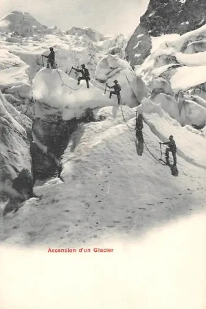 Autentyczny Zwitserland Ascension dún Glacier Bergbeklimmers Suisse Schweiz Switzerland Europa HC11857