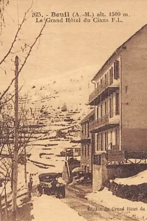 Frankrijk Beuil (A.-M.) Le Grand Hotel du Cians F.L. Reclame achterzijde France Europa HC11584 Tani