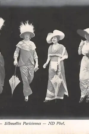 Frankrijk Vintage Paris L'Ete Silhouettes Parisiennes Mode Fantasie France Europa HC10947 Bezpieczna płatność