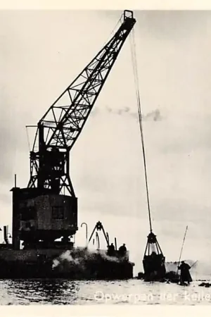 Flevoland Zuiderzee werken Opwerpen der keileemdammen Het miljoenenwerk van Europa Harderwijk HC10380 Szybka dostawa