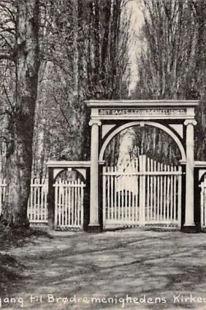 Denemarken Christiansfeld Kolding Indgang til Brodremenighedens Kirkegarden Denmark Europa HC10142 Promocja