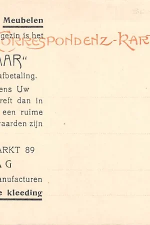 Wyprzedaż Den Haag Reclame Magazijn De Ooievaar Schoenwerk en meubelen Lange Beestenmarkt 89 Voorzijde Partie aus dere Burserschlucht bei Bludenz 1904 's-Gravenhage Duitsland Deutschland Europa HC8658