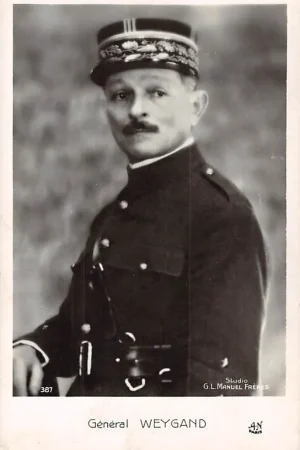 Zwrot pieniędzy Frankrijk Geberal Weygand Militair 1914-1918 WO1 France Europa HC8354