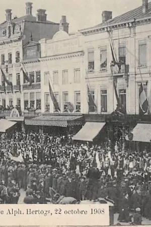 Autentyczny België Antwerpen Enterrement du Bourmestre Alph. Hertogs 22 octobre 1908 Europa HC7516