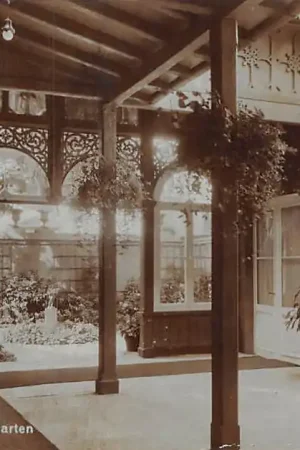 Oryginalny Duitsland Bad Homberg v.d. Hohe Kurhaus Wintergarten 1929 Deutschland Europa HC7417