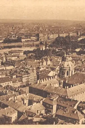 Oferta Tsjechië Praha Pohled z hradu Praguwe Vue prise du chateau Czech Republic Europa HC7367