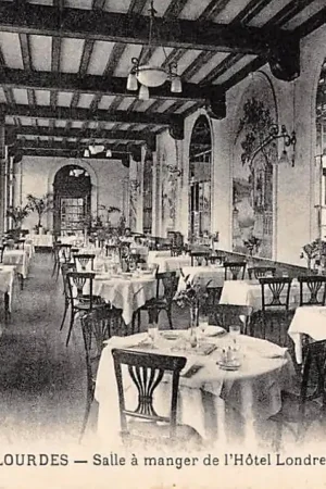 Frankrijk Lourdes Salle a manger de l'Hotel Londres et Gallia 1934 France HC7350 Nowość