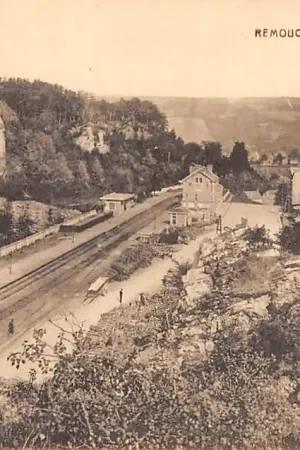 België Remouchamps Panorama de la Gare Station Spoorwegen HC7342 Rabat