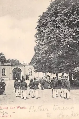 Zwrot pieniędzy Duitsland Pillnitz Kgl. Lustschloss Ablosung der Wache Militair Soldaten Deutschland Europa HC7132