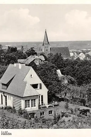 Duitsland Lubbecke Blick auf Kirche u. Villen Deutschland Europa HC5783 Tani