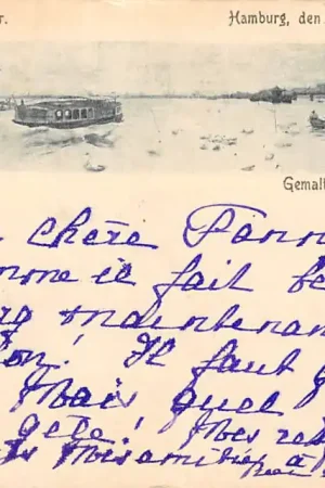 Duitsland Hamburg Auf der Alster Aus dem Rathsweinkeller 1908 Deutschland Europa HC5688 Tylko dziś