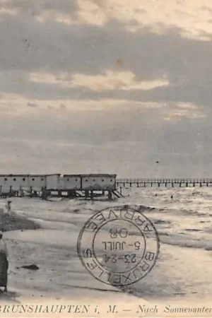 Szybka dostawa Duitsland Brunshaupten Ostseebad Nach Sonnenuntergang 1908 Deutschland Europa HC5687