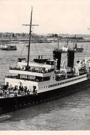 Belgie Antwerpen Mailboot Oostende - Dover op bezoek te Antwerpen Schepen Scheepvaart Europa HC5470 Oferta limitowana