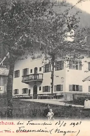 Tylko dziś Duitsland Seehaus bei Traunstein Bayern 1903 Deutschland Europa HC1836