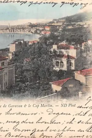 Menton La Baie de Garavan & le Cap Martin 1901 Frankrijk HC1747 Zamów teraz