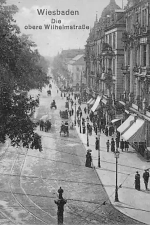 Duitsland Wiesbaden Die obere Wilmelmstrasse 1913 Deutschland Europa HC1671 Tylko dziś