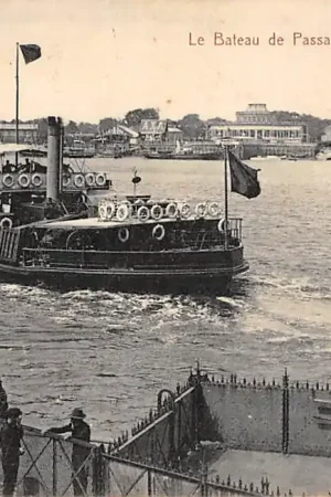 Kup teraz Belgie Anvers Antwerpen Le Bateau de Passage de Ste. Anne Veer pont Schepen Europa HC1379