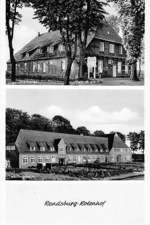 Oryginalny Duitsland Rensburg Rotenhof Jugendherberge Lehrlingsheim Deutschland Europa HC1043