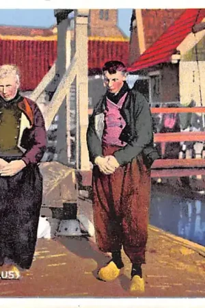 Volendam Angelus Vissers in gebed Klederdracht Vintage HC61825 Kup teraz