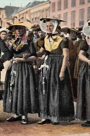 Oferta limitowana Goes Marktdag met volk in klederdracht Vintage Zuid-Beveland Zeeland HC61678