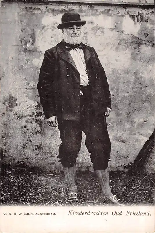 Oud Friesland Kleederdrachten 1900 Vintage Klederdracht HC61660 Szybka dostawa