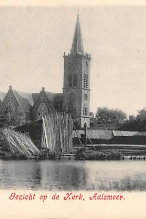 Rabat Aalsmeer Gezicht op de Kerk 1905 Haarlemmermeer HC61615
