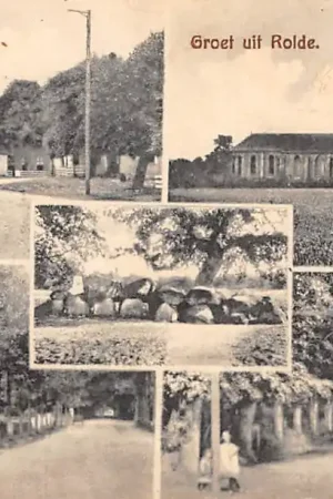 Oferta limitowana Rolde Groet uit 1926 Hunebed Kerk en dorpsgezichten 1928 Drenthe HC61607