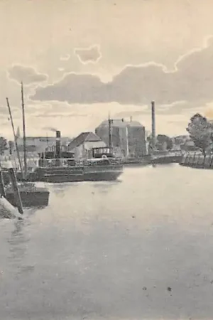 Ekspresowa dostawa Moerdijk Haven met binnenvaart schepen 1925 Scheepvaart Noord-Brabant HC61567