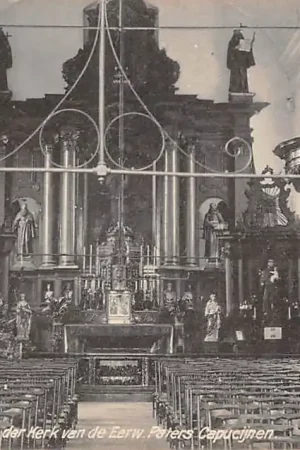 Promocja Handel Gemert Inwendige der Kerk van de Eerw. Paters Capucijnen 1917 Noord-Brabant HC61545