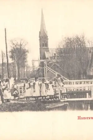 Szybka dostawa Hazerswoude Rijnkant met volk en kerk Nauta N. 443 HC61487