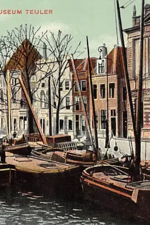 Haarlem Museum Teijler met binnenvaart schepen HC61374 Niska cena