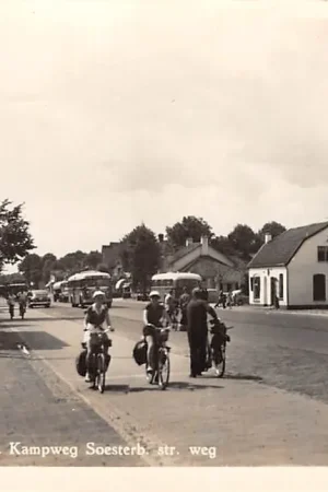 Wysoka jakość Soesterberg Kruispunt Kampweg Soesterb. srt. weg met bus 1955 Soest HC28144