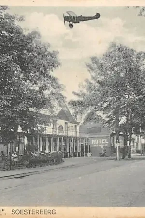 Soesterberg Hotel Huis ten Halve Fokker Vliegtuigen Soest HC28182 Oryginalny